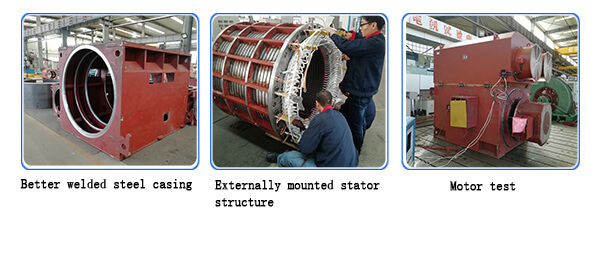 High-voltage Wound Rotor Slip Ring Motor